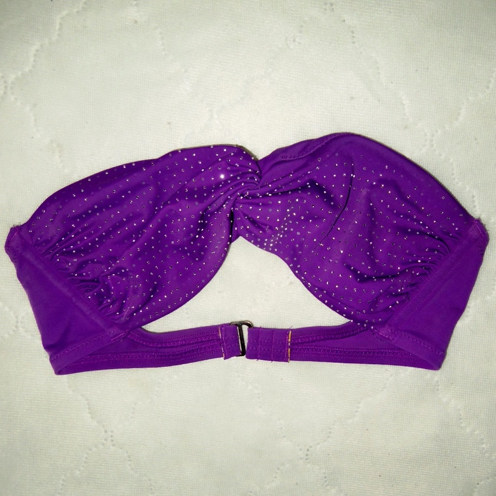 Victoria's Secret swim suit top purple XS